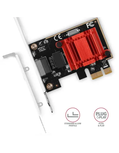 Axagon PCEE-GIX scheda di rete e adattatore Interno Ethernet 1000 Mbit s
