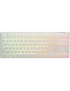 Ducky One 3 Classic Pure White TKL Gaming Tastatur RGB LED - MX-Clear