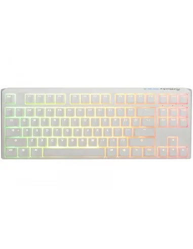 Ducky One 3 Classic Pure White TKL Gaming Tastatur RGB LED - MX-Clear
