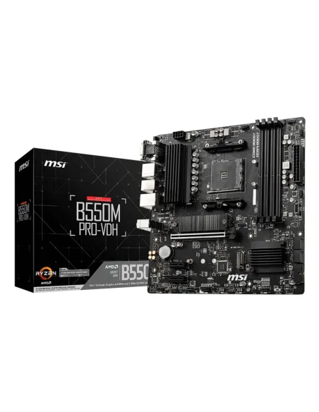 MSI B550M PRO-VDH scheda madre AMD B550 Socket AM4 micro ATX