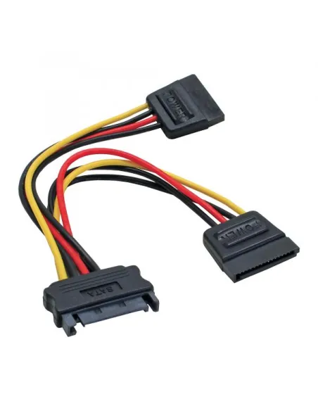 InLine Cavo di alimentazione a Y, 1x Sata 15pin M a 2x SATA 15pin F,