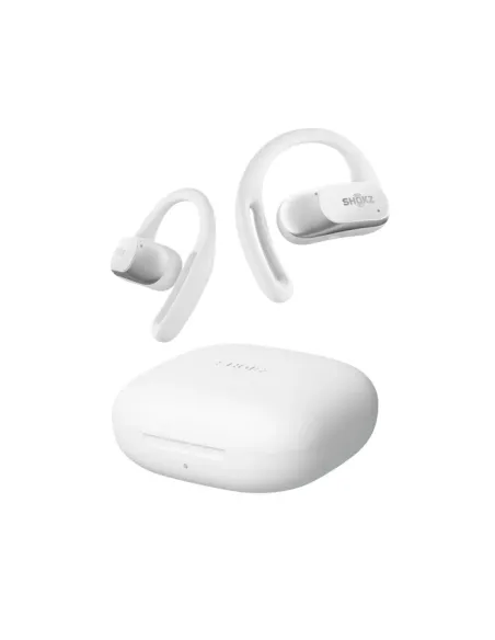 SHOKZ OpenFit Air, weiss Auricolare Wireless A clip Chiamate Musica Sport Tutti i giorni Bluetooth Bianco