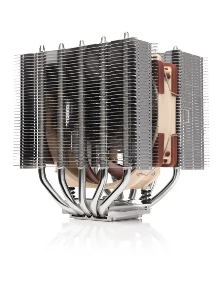 Noctua NH-D12L sistema di raffreddamento per computer Processore Raffreddatore d'aria Alluminio, Beige, Marrone