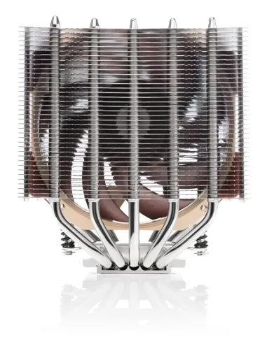 Noctua NH-D12L sistema di raffreddamento per computer Processore Raffreddatore d'aria Alluminio, Beige, Marrone