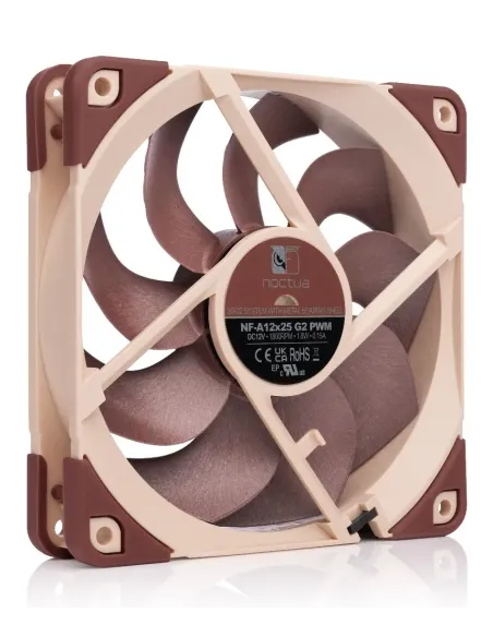 Noctua NF-A12x25 G2 PWM Case per computer Ventilatore 12 cm Beige 1 pz