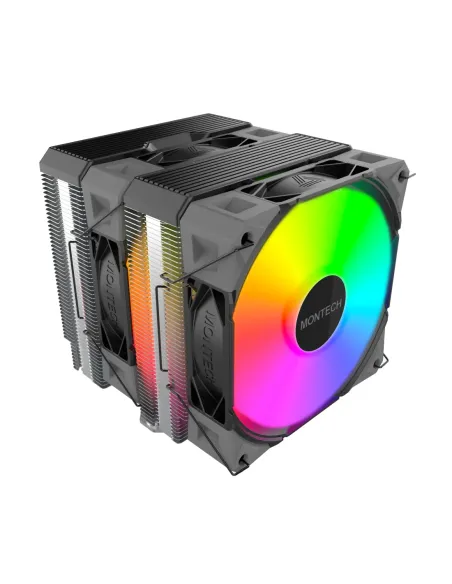 Montech NX600 ARGB Processore Raffreddatore d'aria 12 cm Nero 1 pz