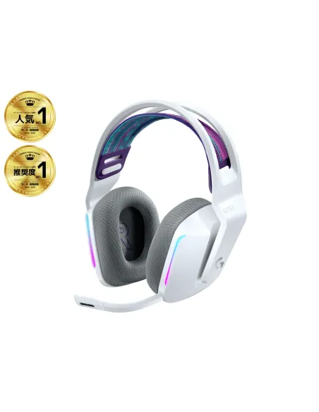 Logitech G 981-000883 cuffia e auricolare Wireless A Padiglione Gaming Bianco