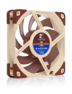 Noctua NF A12x25 5V PWM Case per computer Ventilatore 12 cm Beige, Rosso 2