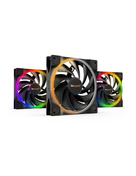 be quiet! Light Wings | 140mm PWM Triple Pack high-speed Case per computer Ventilatore 14 cm Nero 3 pz