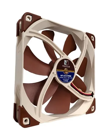 Noctua NF-A14 PWM Case per computer Ventilatore 14 cm Marrone