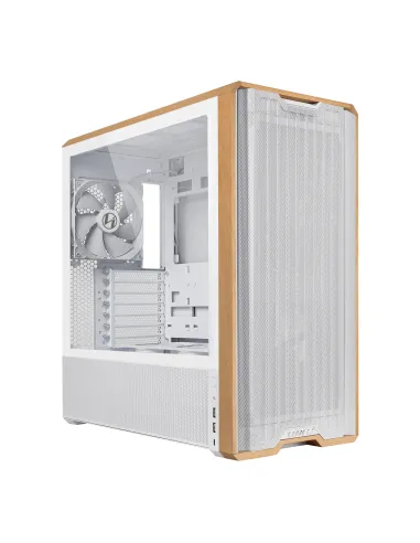 Lian Li Lancool LAN217W computer case Midi Tower Bianco, Legno