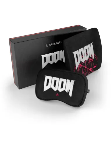 noblechairs DOOM Edition Set di cuscini Nero 2 pz