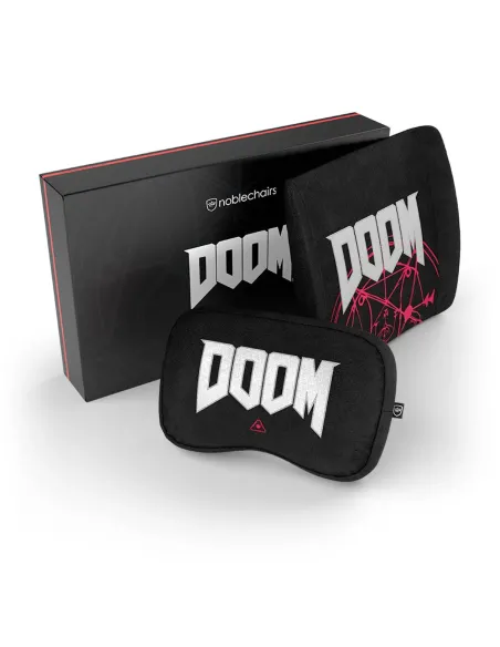 noblechairs DOOM Edition Set di cuscini Nero 2 pz