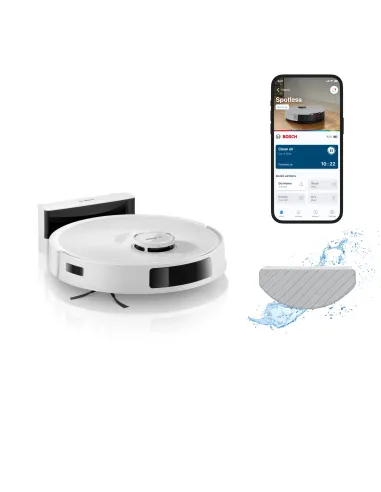 Bosch BCRC2W, Robot aspirapolvere e lavapavimenti, Spotless Advanced, Bianco