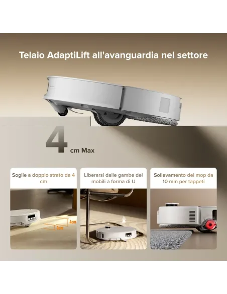 Roborock Qrevo CurvX 0,258 L Bianco