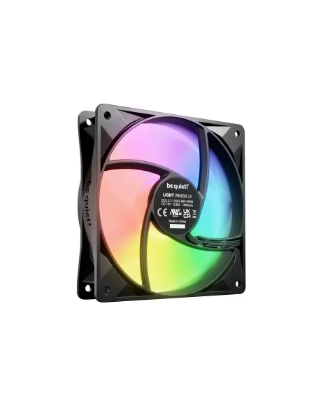 be quiet! LIGHT WINGS LX 120mm PWM 3-Pack Black Case per computer Ventilatore 12 cm Nero 3 pz
