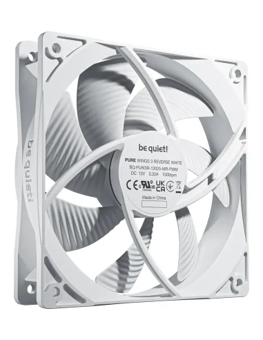 be quiet! Pure Wings 3 120mm | PWM Reverse White Triple-Pack Case per computer Ventilatore 12 cm Bianco 3 pz