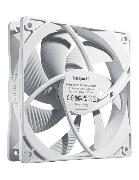 be quiet! Pure Wings 3 120mm | PWM Reverse White Triple-Pack Case per computer Ventilatore 12 cm Bianco 3 pz