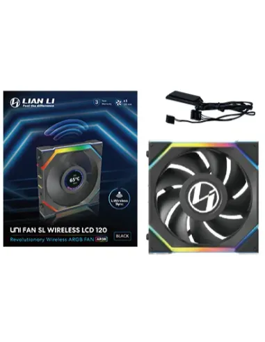 Lian Li UNI FAN SL Wireless LCD 120 Case per computer Ventilatore 12 cm Nero 1 pz