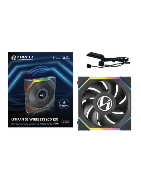 Lian Li UNI FAN SL Wireless LCD 120 Case per computer Ventilatore 12 cm Nero 1 pz