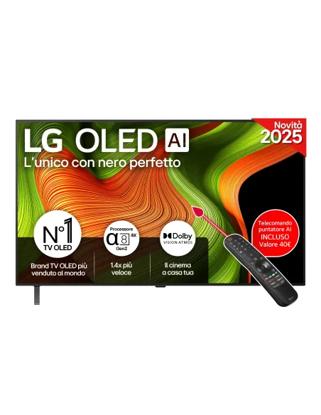 LG OLED AI OLED48B56LA TV Serie B5 48'' 4K, α8 Gen2, Dolby Vision, 20W, 4 HDMI con VRR 120Hz, G-Sync, Smart TV WebOS 25