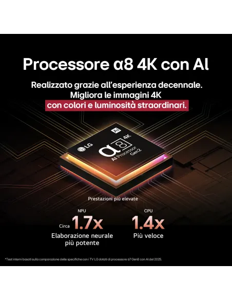 LG OLED AI OLED48B56LA TV Serie B5 48'' 4K, α8 Gen2, Dolby Vision, 20W, 4 HDMI con VRR 120Hz, G-Sync, Smart TV WebOS 25