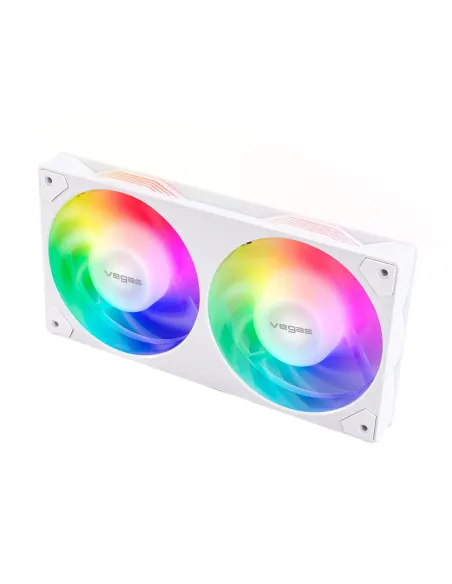 Akasa VEGAS A24 Case per computer, Processore Ventilatore 12 cm Bianco 1 pz