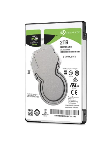 Seagate Barracuda 2.5" disco rigido interno 2 TB 5400 Giri min 128 MB 2.5" Serial ATA III