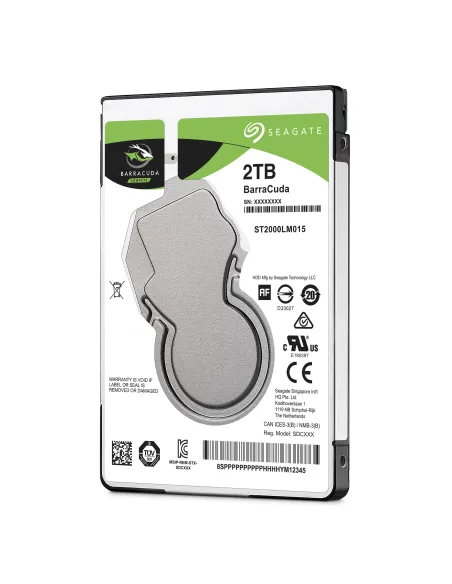 Seagate Barracuda 2.5" disco rigido interno 2 TB 5400 Giri min 128 MB 2.5" Serial ATA III