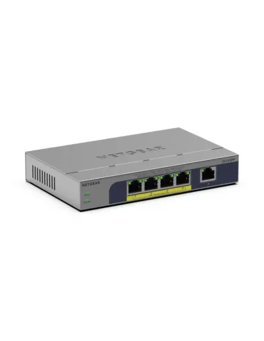 NETGEAR GS105PP Non gestito Gigabit Ethernet (10 100 1000) Supporto Power over Ethernet (PoE) Montaggio da desktop parete Grigio