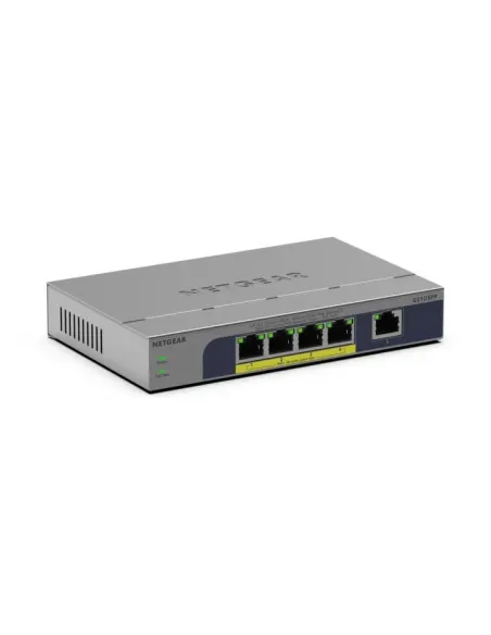 NETGEAR GS105PP Non gestito Gigabit Ethernet (10 100 1000) Supporto Power over Ethernet (PoE) Montaggio da desktop parete Grigio
