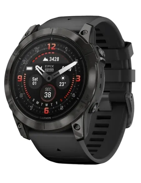 Garmin epix Pro (Gen 2) 3,56 cm (1.4") AMOLED 51 mm Digitale 454 x 454 Pixel Touch screen Nero, Grigio Wi-Fi GPS (satellitare)
