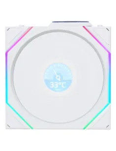 Lian Li Uni Fan TL120 LCD Reverse Blade Wireless Case per computer Ventilatore 12 cm Bianco 1 pz