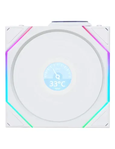 Lian Li Uni Fan TL120 LCD Reverse Blade Wireless Case per computer Ventilatore 12 cm Bianco 1 pz