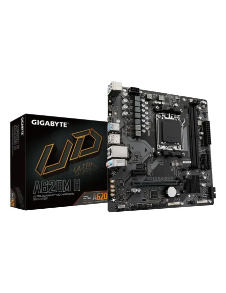 GIGABYTE A620M H Scheda madre - Supporta CPU AMD Ryzen 8000, VRM digitale 5+2+2 fasi, fino a 7200MHz DDR5 (OC), 1xPCIe 4.0 M.2,