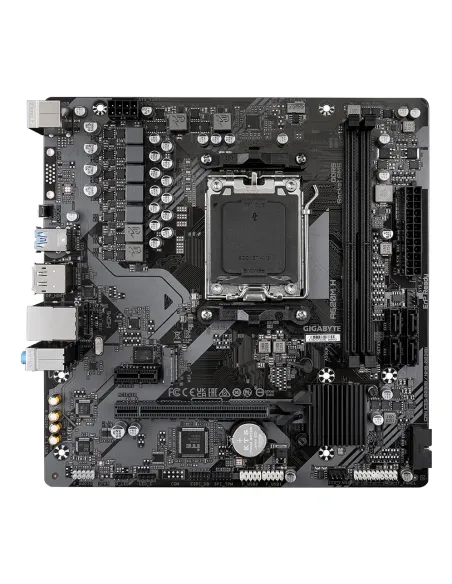 GIGABYTE A620M H Scheda madre - Supporta CPU AMD Ryzen 8000, VRM digitale 5+2+2 fasi, fino a 7200MHz DDR5 (OC), 1xPCIe 4.0 M.2,