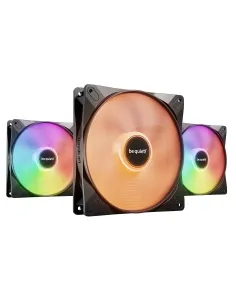 be quiet! LIGHT WINGS LX 140mm PWM 3-Pack Black Case per computer Ventilatore 14 cm Nero 3 pz