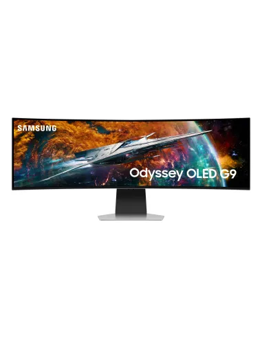 Samsung G95SC Monitor PC 124,5 cm (49") 5120 x 1440 Pixel Dual QHD OLED Argento