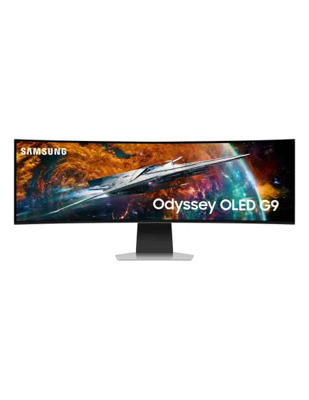 Samsung G95SC Monitor PC 124,5 cm (49") 5120 x 1440 Pixel Dual QHD OLED Argento