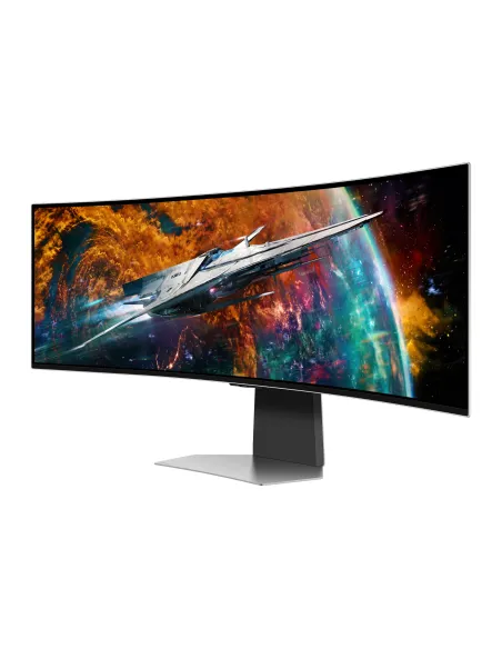 Samsung G95SC Monitor PC 124,5 cm (49") 5120 x 1440 Pixel Dual QHD OLED Argento
