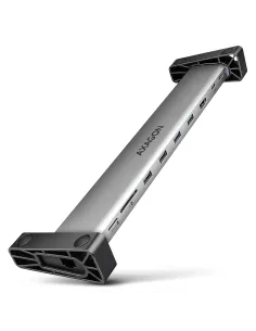 Axagon HMC-10HLS replicatore di porte e docking station per laptop Cablato USB 3.2 Gen 1 (3.1 Gen 1) Type-C Nero, Grigio