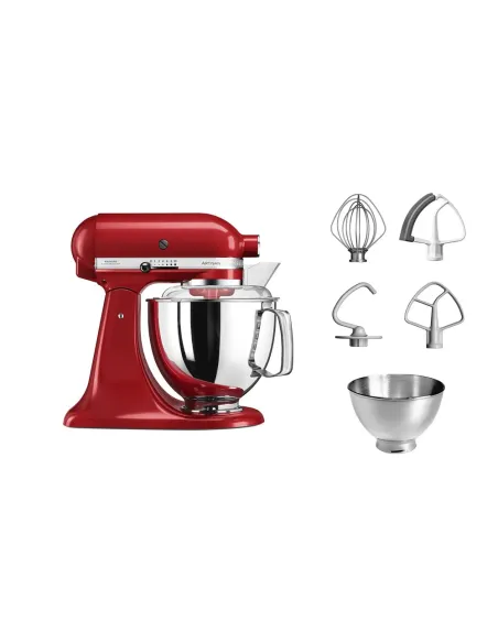 KitchenAid Artisan 5KSM175PS Sbattitore con base 300 W Rosso