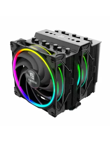 Akasa SOHO H7 Processore Raffreddatore d'aria 12 cm Nero 1 pz