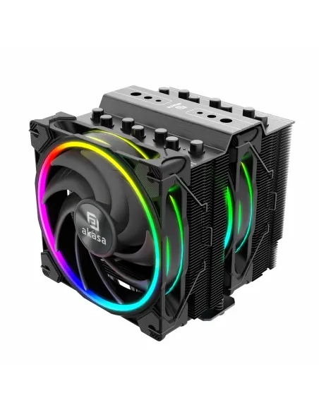 Akasa SOHO H7 Processore Raffreddatore d'aria 12 cm Nero 1 pz
