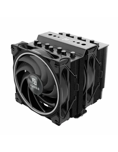 Akasa SOHO H7 Processore Raffreddatore d'aria 12 cm Nero 1 pz
