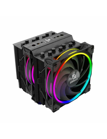 Akasa SOHO H7 Processore Raffreddatore d'aria 12 cm Nero 1 pz
