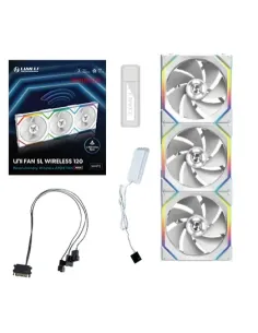 Lian Li UNI FAN SL Wireless 120 Reverse Blade Case per computer Ventilatore 12 cm Bianco 3 pz
