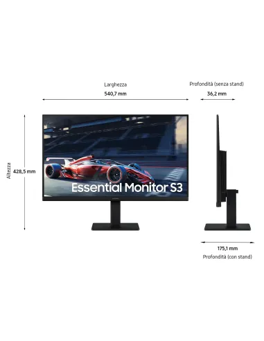 Samsung Monitor LED Serie S30GD da 24'' Full HD Flat