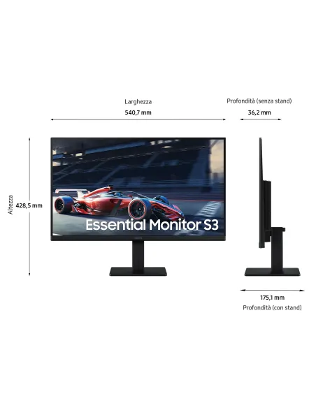 Samsung Monitor LED Serie S30GD da 24'' Full HD Flat