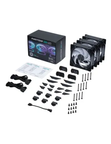 Phanteks D30-120 D-RGB Fan Case per computer Ventilatore 12 cm Nero 3 pz